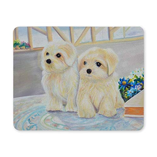 YENDOSTEEN Gaming Mouse pad, Maus - Pads Weiße welpe Gaming Mouse pad - Computer von YENDOSTEEN