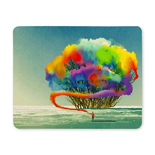 Gaming Mouse pad, Maus - Pads MIT Farbe bemalte Baum Baum Farbe Mousepad Komfort - Mousepad Gaming Mouse pad von YENDOSTEEN