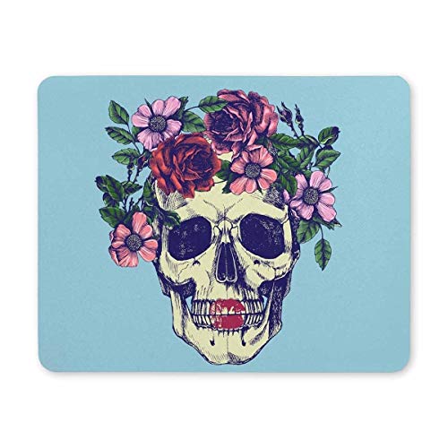 Yanteng Gaming Mouse pad, mousepads, Skelette und Blumen - Mousepad Game Design von Yanteng