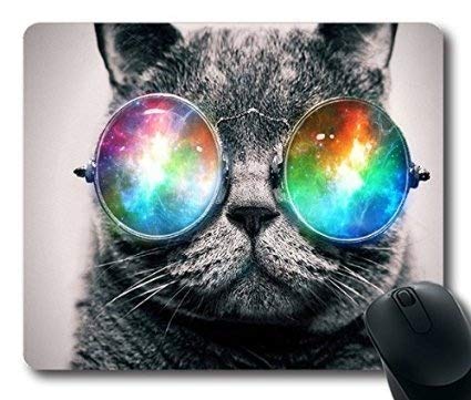 Gaming Mouse pad Galaxy, Brille und brillenträger, Gummi - Gaming Mouse pad/Mousepad/Mousepad von Yanteng