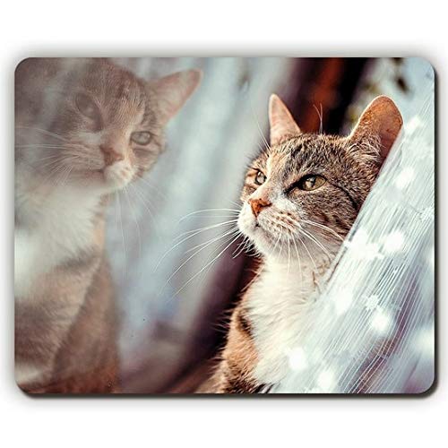 Yanteng Gaming Mouse pad von Hoher Qualität, Mousepad, Katzen Gesicht zum Fenster, Spiel - Büro - Mousepad von Yanteng