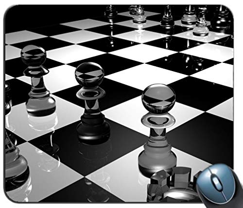 - Gemeinsame Gaming Mouse pad, das Glas Schwarze und Weiße maßgeschneiderte rechteckige Muster auf der oberfläche Anti - Skid - Mousepad Gaming Mouse pad von YENDOSTEEN
