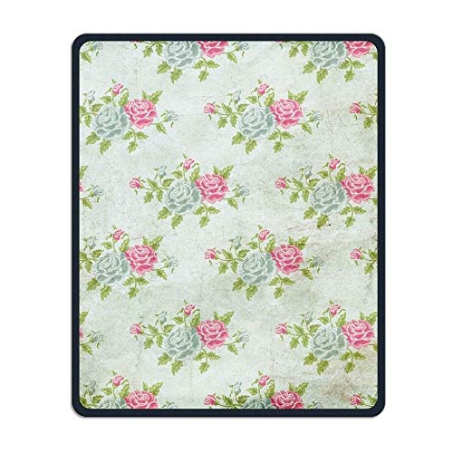 Yanteng Präzise nähte und dauerhaften Blumen - Muster Jahr Rose die einzelanfertigung Mousepad Anti - rutsch - Spiel von männern und Frauen im Büro - Mousepad von Yanteng