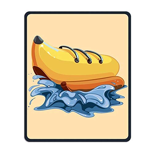 Präzise nähte und dauerhaften gelbe Bananen - ski - und schafft eine einzigartige Mousepad wasserfeste Büro - Forschung Spielen Mouse pad - Mousepad von Yanteng