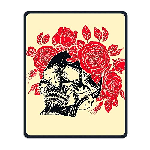 Präzision und dauerhafte gelbe Blumen - Design - Mousepad wasserdicht Totenkopf - Maske MIT rutschfesten Gummi - Basis in der Forschung Spielen Männer und Frauen im Büro Mousepad von Yanteng