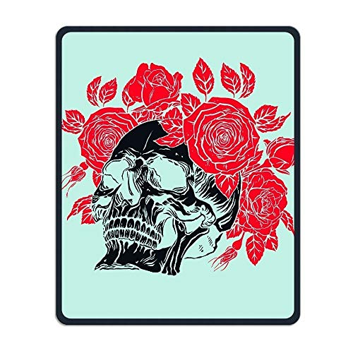 Yanteng Präzision und dauerhaften Blauen Blumen - Mousepad schädel wasserdichte mousepads MIT rutschfesten Gummi - Basis in der Forschung Spielen Männer und Frauen im Büro Mousepad von Yanteng