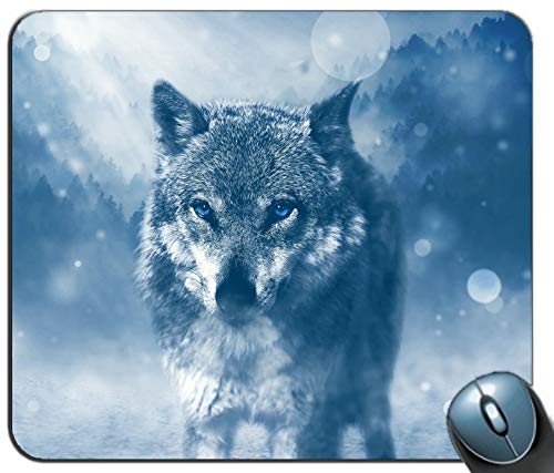 Wolf personalisierte rechteckige Mousepad im Winter - Anti - rutsch - Komfort, maßgeschneiderte Computer - Maus - Pads Mousepad - Mousepad Wolf personalisierte rechteckige Mousepad im Winter - Anti - rutsch - Komfort, maßgeschneiderte Computer - Maus - Pads Mousepad - Mousepad von YENDOSTEEN