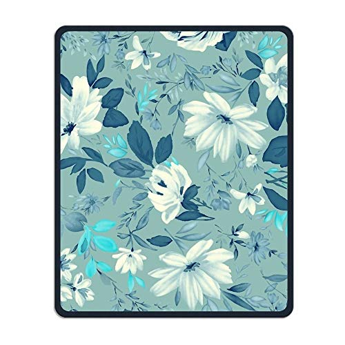 Der Blauen Blume Blumen - naht und dauerhafte individuelle billige Keine mindest - Mousepad Anti - rutsch - Spiel von männern und Frauen im Büro - Mousepad von Yanteng