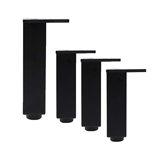 Yanty Stützbeine Aus 6-Zoll-Aluminiumlegierung,Möbelfüße Aus Metall,Verstellbarer Sofafuß,Röhrenförmige Ersatzbeine Mit Installationswerkzeugen Und Schrauben,28cm/11in von Yanty