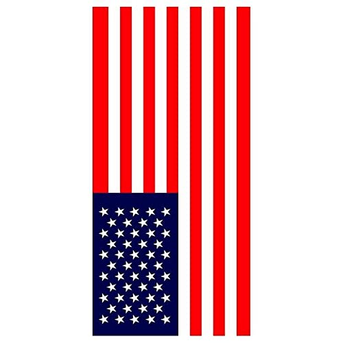 Strandtuch mit amerikanischer Flagge, schnell trocknendes Baumwoll-Strandtuch, leicht, weich, mit USA-Flagge, Pool-Handtuch für Pool, Schwimmen, Reisen, Strandkorb, 100 x 225 cm/39 x 89 Zoll von Yanyan Art