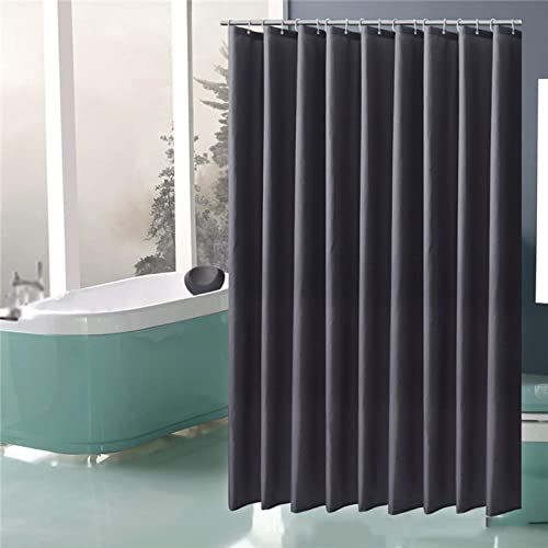 Yanyan Art Moderne graue Duschvorhänge, wasserdichter Stoff, einfarbig, Badvorhänge für Badezimmer, Badewanne, große Badeabdeckung mit Haken 75x190cm/29x75in(WxH) von Yanyan Art