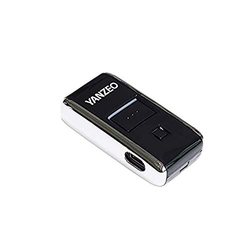 YANZEO YZ2002 6cm Mini Bar Code Scanner Bluetooth Barcode Reader Pocket Wireless Laser Tragbarer Scanner (Silber) von Yanzeo