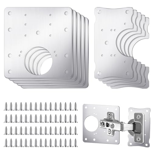 Yaocom 10 Stück Schrankscharnier-Reparaturplatte Edelstahl Scharnier Reparatursatz Schranktür Scharnier Reparaturplatte Kit Scharnier Befestigungsplatte Halterung Kit Scharnier Reparaturset Reparatur Yaocom 10 Stück Schrankscharnier-Reparaturplatte Edelstahl Scharnier Reparatursatz Schranktür Scharnier Reparaturplatte Kit Scharnier Befestigungsplatte Halterung Kit Scharnier Reparaturset Reparatur von Yaocom