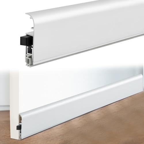 Yaocom Automatische Türbodendichtung aus Aluminium, 91,4 cm L x 4,3 cm B x 5,1 cm H, automatischer Türfeger, mit Montageset und Oberflächenschutz für attraktive und sichere Montage Yaocom Automatische Türbodendichtung aus Aluminium, 91,4 cm L x 4,3 cm B x 5,1 cm H, automatischer Türfeger, mit Montageset und Oberflächenschutz für attraktive und sichere Montage von Yaocom