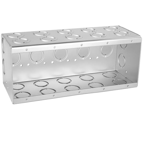 Yaocom Solide 8,9 cm tiefe 5-Gang-Mauerwerk-Box, langlebige Metall-Elektrobox für hohe Kapazität, verstellbare 5-Gang-Elektrobox für gewerbliche und private Mauerwerkswände Yaocom Solide 8,9 cm tiefe 5-Gang-Mauerwerk-Box, langlebige Metall-Elektrobox für hohe Kapazität, verstellbare 5-Gang-Elektrobox für gewerbliche und private Mauerwerkswände von Yaocom