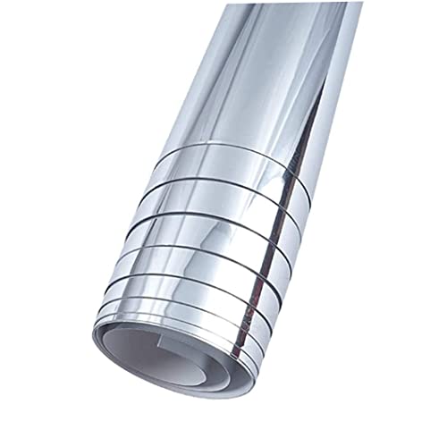 Flexibler Spiegelblech, 19.7x39.4in Selbstkleber Spiegelaufkleber für Handwerk, Spiegelblech Schnitt, Nichtglas, Schale und Stick Reflektierende Spiegelblech, Spiegelvinyl für DIY für Haus und Garten von Yaoliucp