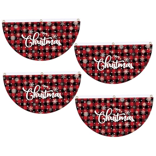 Weihnachten Banner 4pcs Buffalo Plaid Weihnachtsknospen Weihnachten Banner 4pcs Buffalo Plaid Weihnachtsknospen von Yaoliucp