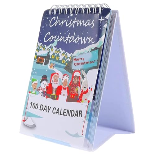 Weihnachtsab Adventskalender 2025, 100 Tage Teufel vor Desktop Countdown -Kalender 6.5x3, 9 Zoll Weihnachtsdekor für Home Office School Advent von Yaoliucp