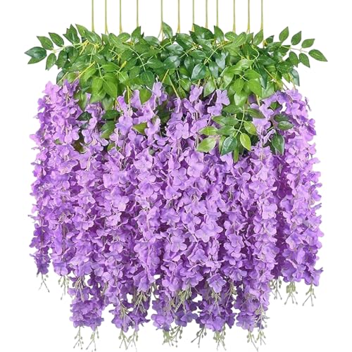 Wisteria hängende Blumen 12pcs 4 ft realistische Glyzierung Hängende Blumen Girland Wisteria hängende Blumen 12pcs 4 ft realistische Glyzierung Hängende Blumen Girland von Yaoliucp