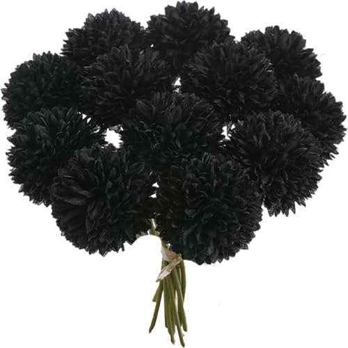 Yaoliucp 12pcs Löwenzahn 9 Zoll lebensechte große Schwarze künstliche Blüten mit langem Stieldiy -freundlicher langlebiger Seidenblumen für Dekorationen künstlich Yaoliucp 12pcs Löwenzahn 9 Zoll lebensechte große Schwarze künstliche Blüten mit langem Stieldiy -freundlicher langlebiger Seidenblumen für Dekorationen künstlich von Yaoliucp