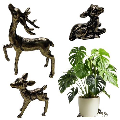 Yaoliucp 3pcs Hirsch Figur Metallhirsch Dekor Neuheit Tier Figuren Mikrolandschaft Ornamente für Home Table Park Rasen Terrasse Tafel Tischdekoration Yaoliucp 3pcs Hirsch Figur Metallhirsch Dekor Neuheit Tier Figuren Mikrolandschaft Ornamente für Home Table Park Rasen Terrasse Tafel Tischdekoration von Yaoliucp