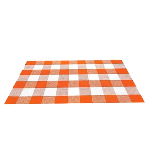 Yaoliucp Buffalo Plaid Teppich, 24x35 -Zoll -Orange und weißer Karierte Teppich, Nicht schlupfbare Waschantriebsmatte für Thanksgiving Day Veranda, Eingangs Yaoliucp Buffalo Plaid Teppich, 24x35 -Zoll -Orange und weißer Karierte Teppich, Nicht schlupfbare Waschantriebsmatte für Thanksgiving Day Veranda, Eingangs von Yaoliucp