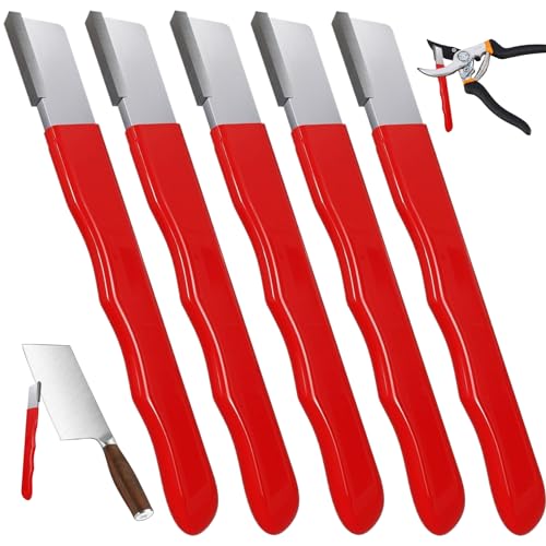 Yaoliucp Gartenwerkzeug Spitzer 5pcs 4.7x0.5 Pruner Spitzer Wolfram Axt Axt Spitzer Tragbarer Ergonomic Multi-Werkzeugklingen-Spitzer Gartenzubehör, Taschenmesser-Spitzer von Yaoliucp