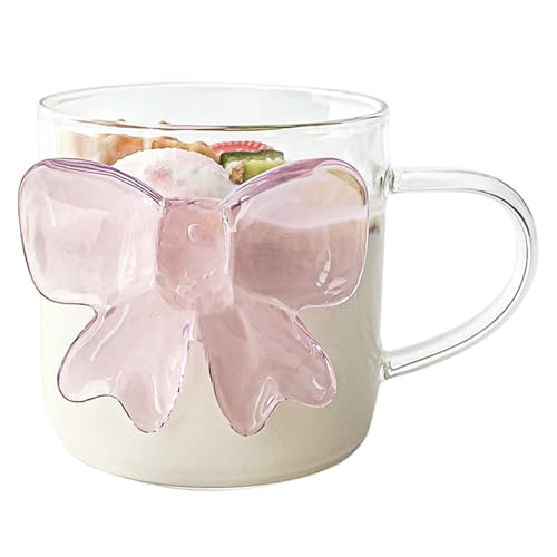 Yaoliucp Glasbecher mit 3D -Bug, 400 ml niedliche Bogenglas Kaffeetassen mit multifunktionaler Eiskaffeetasse für Zuhause, Büros, Cafés, Cafés Yaoliucp Glasbecher mit 3D -Bug, 400 ml niedliche Bogenglas Kaffeetassen mit multifunktionaler Eiskaffeetasse für Zuhause, Büros, Cafés, Cafés von Yaoliucp