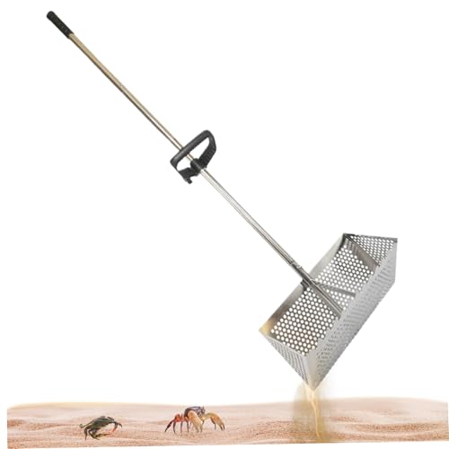 Yaoliucp Sandfloh Rake 51.2 '' Edelstahl hexagonaler Sand Rechen mit stumpfen Zähnen und Rutschgrip Sand Sifter Abnehmbarer Sandfloh Rechen für Strandsand Floh Rake Yaoliucp Sandfloh Rake 51.2 '' Edelstahl hexagonaler Sand Rechen mit stumpfen Zähnen und Rutschgrip Sand Sifter Abnehmbarer Sandfloh Rechen für Strandsand Floh Rake von Yaoliucp