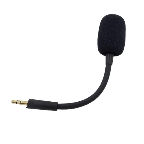 Yaowanguan Barracuda X Mikrofon,Mic Ersatz abnehmbar 3.5 mm Game Boom Geräuschunterdrückung Mikrofon mit Schaumstoff für Razer Barracuda X Kabelloses Multiplattform Headset(Schwarz) von Yaowanguan
