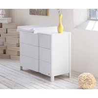Yappyclassic Weiß Wickelkommode Wickeltisch, 3 Schubladen von YappyKids