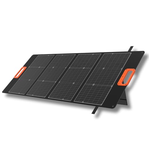 YARD FORCE 100W Solarmodul, LX SPP10, faltbar, tragbar, kompakt, leicht, wasserdicht, Steckdose, USB-/QC-Anschlüsse für schnelle Energieerzeugung. Ideal für Camping, Outdoor-Aktivitäten oder zuhause. von Yard Force