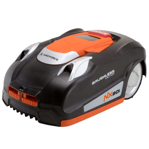 YARD FORCE Mähroboter NX80i bis zu 800 qm - Selbstfahrender Rasenmäher Roboter mit WLAN-Verbindung, App-Steuerung, iRadar Ultraschallsensor, Kantenschneide-Funktion, LCD-Bedienfeld mit Nummernblock YARD FORCE Mähroboter NX80i bis zu 800 qm - Selbstfahrender Rasenmäher Roboter mit WLAN-Verbindung, App-Steuerung, iRadar Ultraschallsensor, Kantenschneide-Funktion, LCD-Bedienfeld mit Nummernblock von Yard Force