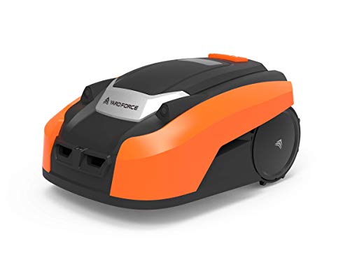 YARD FORCE Mähroboter X50i bis zu 500 qm-Selbstfahrender Rasenmäher Roboter mit WLAN-Verbindung, App-Steuerung, iRadar Ultraschallsensor, Kantenschneide-Funktion und bürstenloser Motor, schwarz/orange von Yard Force