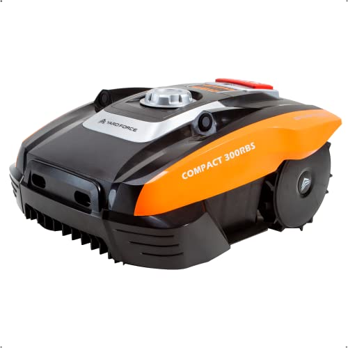 YARD FORCE Compact 300RBS, Mähroboter bis 300 qm Rasenfläche, iRadar, Ultraschallsensoren, bürstenloser Motor, einfache Bedienung, Bluetooth- und App-Steuerung, 30% Steigung, 20V / 2,0Ah Li-Ion Akku von Yard Force