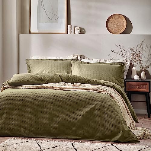 Yard Bettwäsche-Set für Super-King-Size-Betten, Waffelmuster Yard Bettwäsche-Set für Super-King-Size-Betten, Waffelmuster von furn.