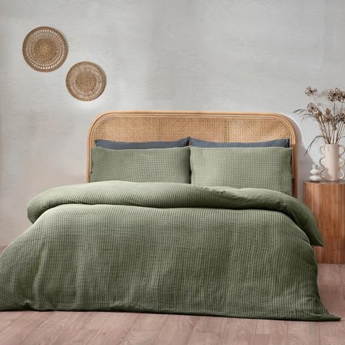 Yard Bettwäscheset aus 100% Baumwolle mit Waffelmuster von furn.