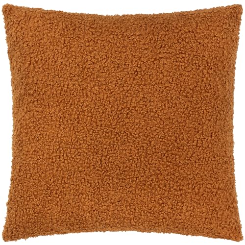 Yard Cabu Kissenbezug – Weicher, grober, strukturierter skandinavischer Bouclé-Bezug (Ingwer – 55x55cm) von furn.