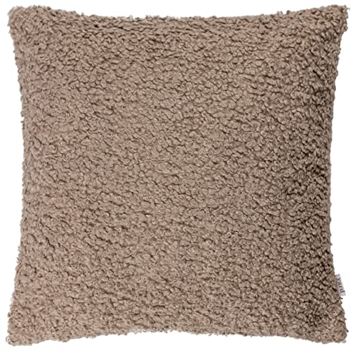 Yard Cabu Kissenbezug – Weicher, grober, strukturierter skandinavischer Bouclé-Bezug (Taupe – 45x45cm) von Yard