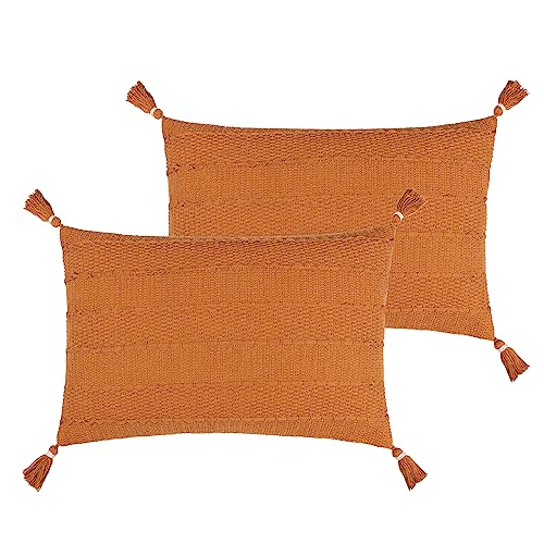 Yard Caliche Strukturiertes Kissen, Polyester-Füllung, 40 x 60 cm, Doppelpack von Yard