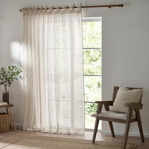 Yard Nimbus durchsichtiger Vorhang zum Binden – Natur – 140 x 250 cm von Yard