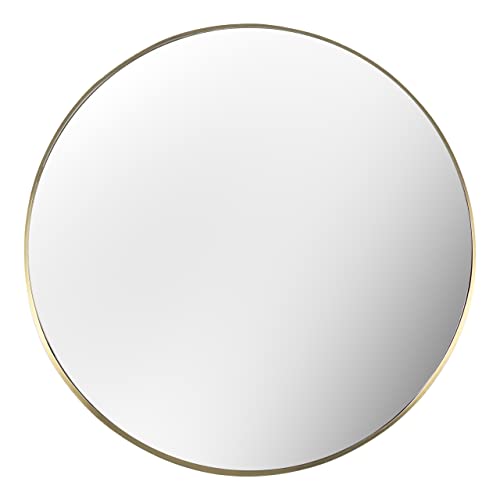 Yard Thin Round Deep Edge Wall Mirror von furn.