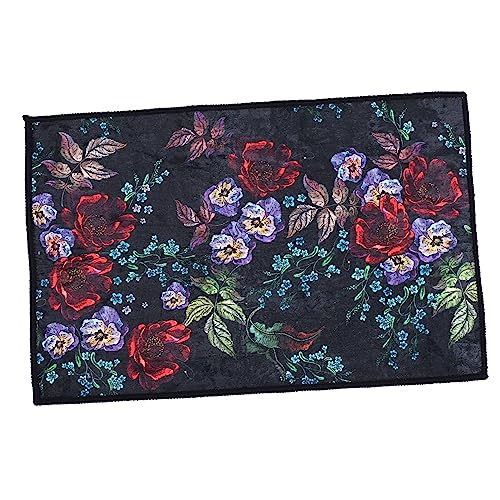 Yardenfun 1 Stück Retro Blumenmuster Wasserdichter und Pflegeleichter Wohnbereich für Wohnzimmer Schlafzimmer und zur Einweihung von Yardenfun