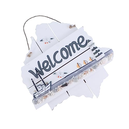 Yardenfun Holz Türschild Im Mediterranen Stil Hängeschild Für Willkommensschild Wanddekoration Bar Plakette Zum Aufhängen Ornament Für Viele Anlässe von Yardenfun