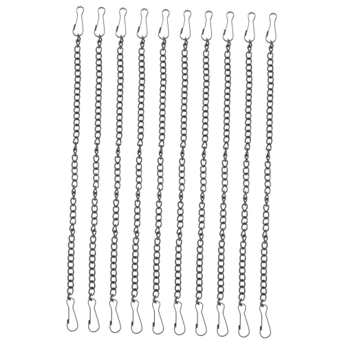 Yardenfun 10 Stück Schwarze Metallketten mit Haken Robuste Pflanzenaufhänger und Werbetafelkette Wetterbeständig Vielseitig für Innen und Außenbereich Hohe Tragkraft für Pflanzen Laternen Yardenfun 10 Stück Schwarze Metallketten mit Haken Robuste Pflanzenaufhänger und Werbetafelkette Wetterbeständig Vielseitig für Innen und Außenbereich Hohe Tragkraft für Pflanzen Laternen von Yardenfun