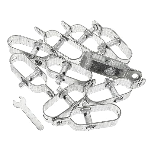 Yardenfun 10 Stück Stahl Drahtspanner Robuste Drahtspannung für Seile Vielseitig Einsetzbar und Installieren für Garten Zäune und von Yardenfun