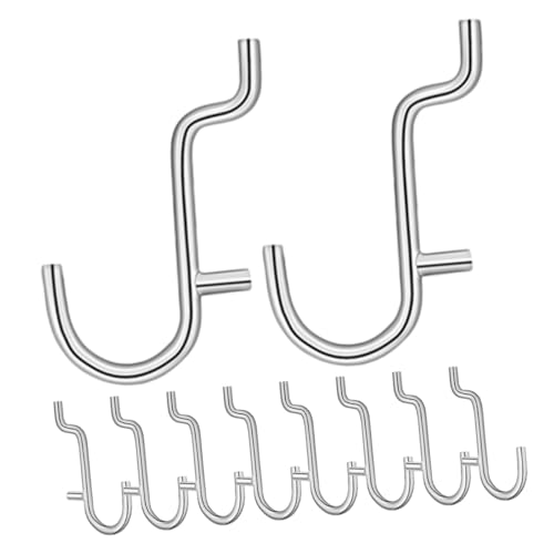 Yardenfun 10 Stück Teiliges Edelstahl Pegboard Haken für Werkzeugaufhängung Metall Lochwandhaken mit Glatter Oberfläche Einfache Montage Vielseitig für Büro Supermarktregale Baumärkte Yardenfun 10 Stück Teiliges Edelstahl Pegboard Haken für Werkzeugaufhängung Metall Lochwandhaken mit Glatter Oberfläche Einfache Montage Vielseitig für Büro Supermarktregale Baumärkte von Yardenfun