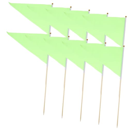 Yardenfun 10 Stück Teiliges Markierungsfahnen mit Holzpfählen Grüne Gartenflaggen für Rasenbewässerung Bau und Landschaftsmarkierung Wetterfeste Stabile Dreieckflaggen zum Einfachen Yardenfun 10 Stück Teiliges Markierungsfahnen mit Holzpfählen Grüne Gartenflaggen für Rasenbewässerung Bau und Landschaftsmarkierung Wetterfeste Stabile Dreieckflaggen zum Einfachen von Yardenfun