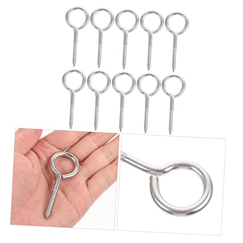 Yardenfun 10 Stück Teiliges Metall Ringschrauben aus Selbstschneidend Schwere Ausführung Tiefes Gewinde für Starke Haltekraft zum Aufhängen von Pflanzen Lampen Hängematten und Dekorationen Yardenfun 10 Stück Teiliges Metall Ringschrauben aus Selbstschneidend Schwere Ausführung Tiefes Gewinde für Starke Haltekraft zum Aufhängen von Pflanzen Lampen Hängematten und Dekorationen von Yardenfun