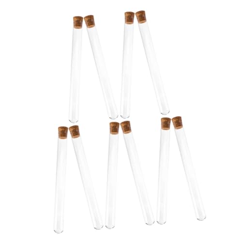 Yardenfun 10 Stück Teiliges Reagenzgläser aus Glas Korken Dicht Verschlossene Aufbewahrungsbehälter für Wissenschaftliche Experimente und Süßigkeitenlagerung Leicht zu Reinigen Präzise Yardenfun 10 Stück Teiliges Reagenzgläser aus Glas Korken Dicht Verschlossene Aufbewahrungsbehälter für Wissenschaftliche Experimente und Süßigkeitenlagerung Leicht zu Reinigen Präzise von Yardenfun